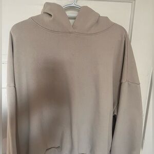Beige garage hoodie L